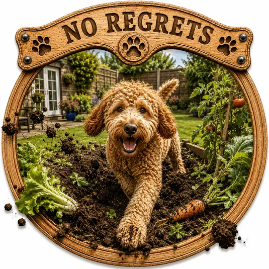 No Regrets dog character